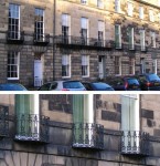 Edinburgh  Heriot Row balconies 1