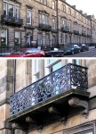 Edinburgh  Manor Road balconies 1