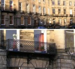 Edinburgh  Moray Place balconies 2