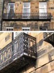 Edinburgh  Saxe-Coburg Place balconies 3