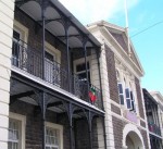 St Kitts  Custom House balconies