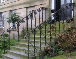 Glasgow  Buckingham Terrace stair balusters 3