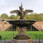 Coalbrookdale   Ironbridge Boy & Swan fountain
