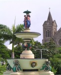 St Kitts  Independence Square fountain