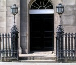 Edinburgh  Queen's Hall gate pillars