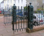 Kirkcudbright  Broughton House gates