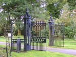Corsock  entrance gates