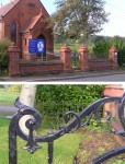 Draycott-in-the-Clay church gate