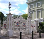 Taunton  Vivary Park gates