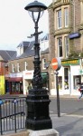 Crieff  James Square memorial lamp pillars