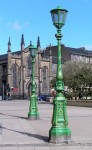 Edinburgh  Bristo Square lamp pillars 1