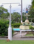 St Kitts  Independence Square lamp pillars