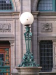 Edinburgh  Central Library lamp pillars