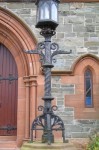 Kirkcudbright  church lamp pillars