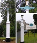Melrose  Waverley Hotel lamp on gate pillar