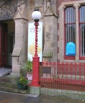 Wigtown  Town Hall lamp pillars