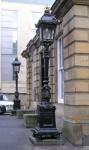 Edinburgh  St Andrew Square RBS lamp pillars