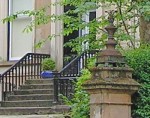 Glasgow  Princes Terrace lamp pillars