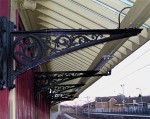 Lanark  station canopy brackets