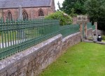 Tain  churchyard railing