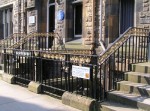 Glasgow  University courtyard railings