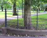 Edinburgh  Meadows railing 4