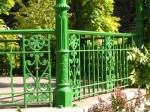 Sherborne  Pageant Gardens bandstand railing