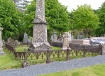 Oban Cemetery grave railing 1