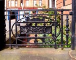 Glasgow  Cranworth Street railings 2